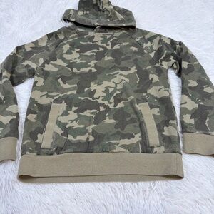 Class Club boy's Camo Hooded Pullover sweatshirt Green long sleeve